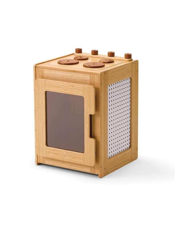 Image for Copernicus Bamboo Make-Believe Stove, 19-1/2 x 19-1/2 x 27-1/2 Inches from School Specialty